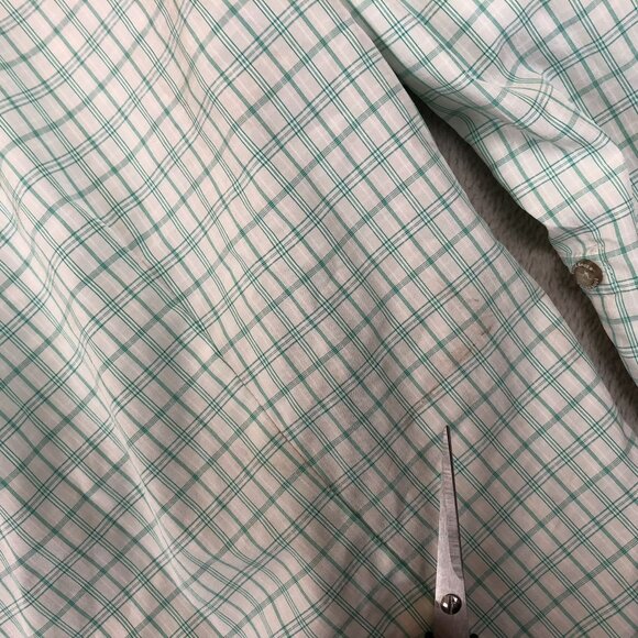 Eddie Bauer Women's Travex Button Up Shirt Large Green Plaid Long Sleeve Outdoor - Picture 8 of 10